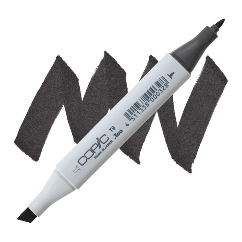 Lihová fixa COPIC Classic oboustranná Fine & Chisel, T9 Toner gray 9