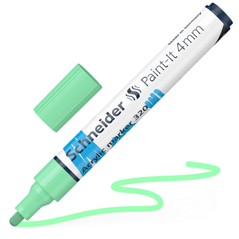 Akrylový popisovač SCHNEIDER Paint-It 4mm, pastelový zelený
