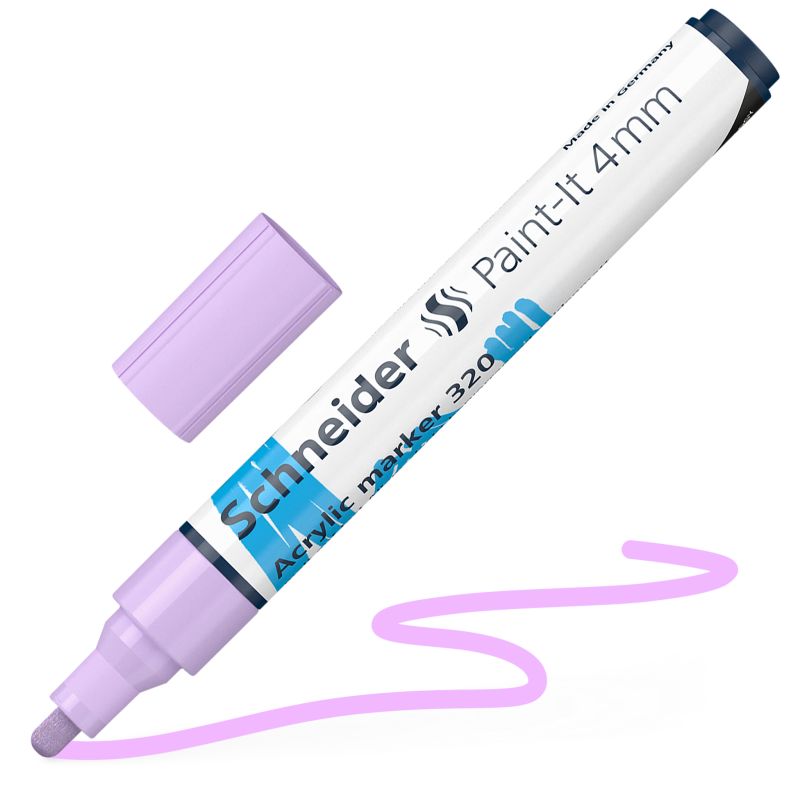 Akrylový popisovač SCHNEIDER Paint-It 4mm, pastelový fialový