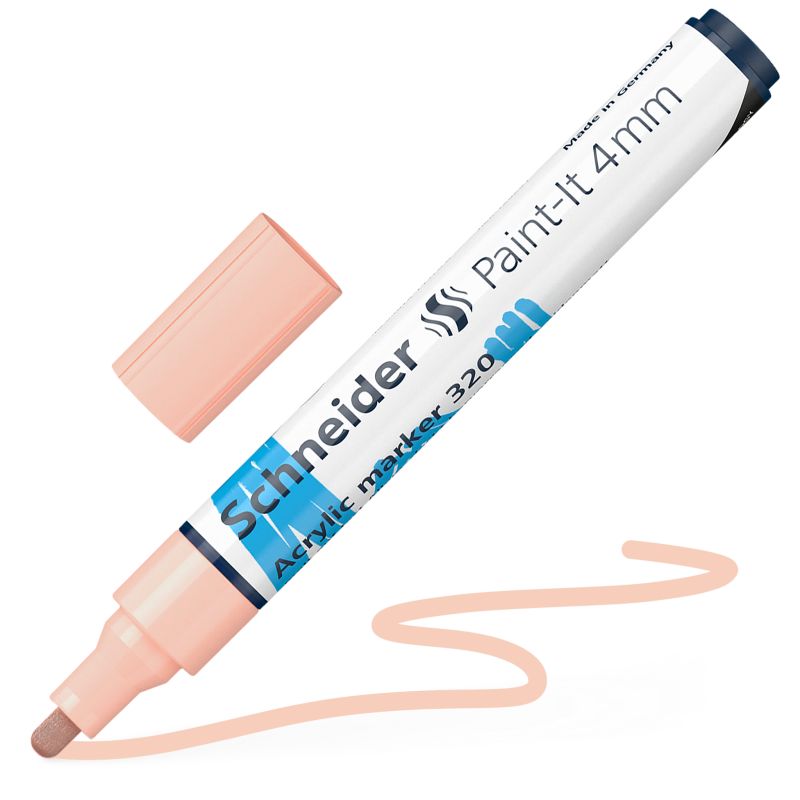Akrylový popisovač SCHNEIDER Paint-It 4mm, meruňkový