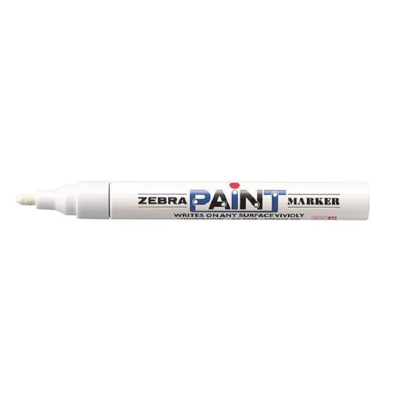 Lakový popisovač ZEBRA 3mm, bílý