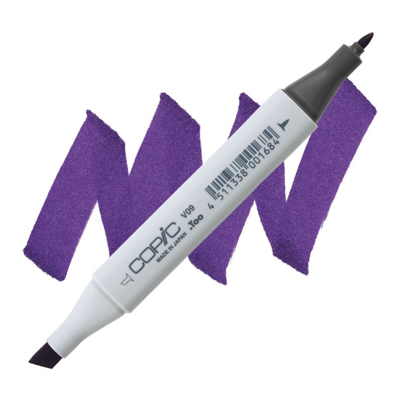 Lihová fixa COPIC Classic oboustranná Fine & Chisel, V09 Violet