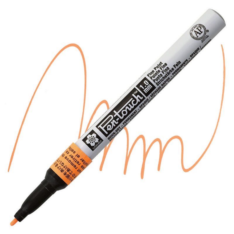 Laková fixa SAKURA Pen Touch FLUORESCENT 1mm, oranžová