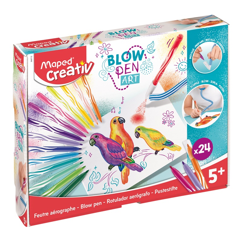 Sada foukacích fix MAPED CREATIV Blowpen Pop, 24ks