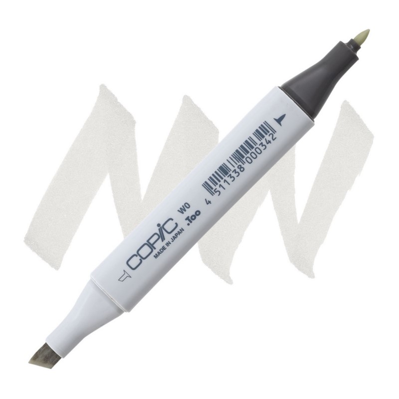 Lihová fixa COPIC Classic oboustranná Fine & Chisel, W0 Warm gray 0