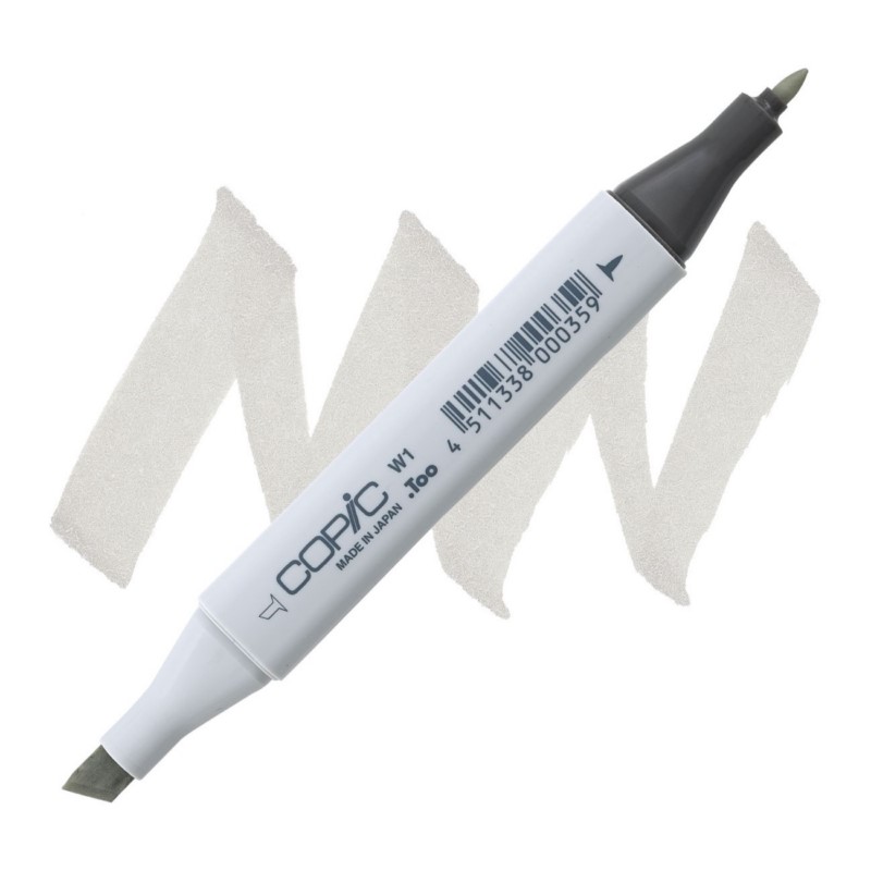 Lihová fixa COPIC Classic oboustranná Fine & Chisel, W1 Warm gray 1