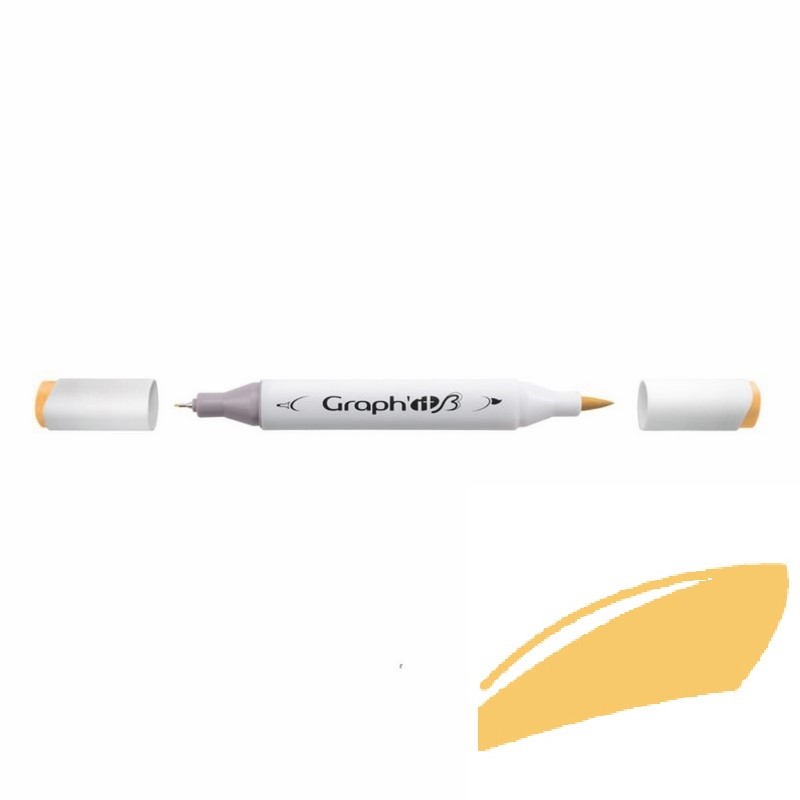 Lihová fixa GRAPH'IT oboustranná Brush & Chisel, Beach