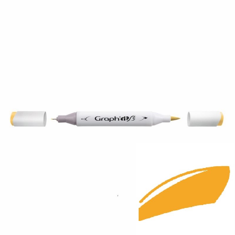 Lihová fixa GRAPH'IT oboustranná Brush & Chisel, Caramel