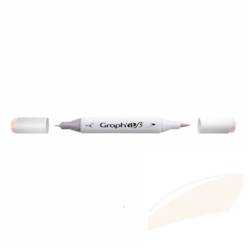 Lihová fixa GRAPH'IT oboustranná Brush & Chisel, Almond