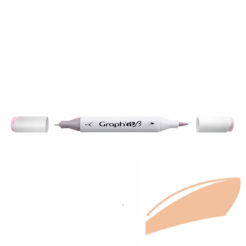 Lihová fixa GRAPH'IT oboustranná Brush & Chisel, Nude 1