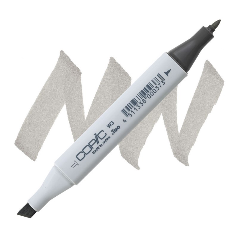 Lihová fixa COPIC Classic oboustranná Fine & Chisel, W3 Warm gray 3
