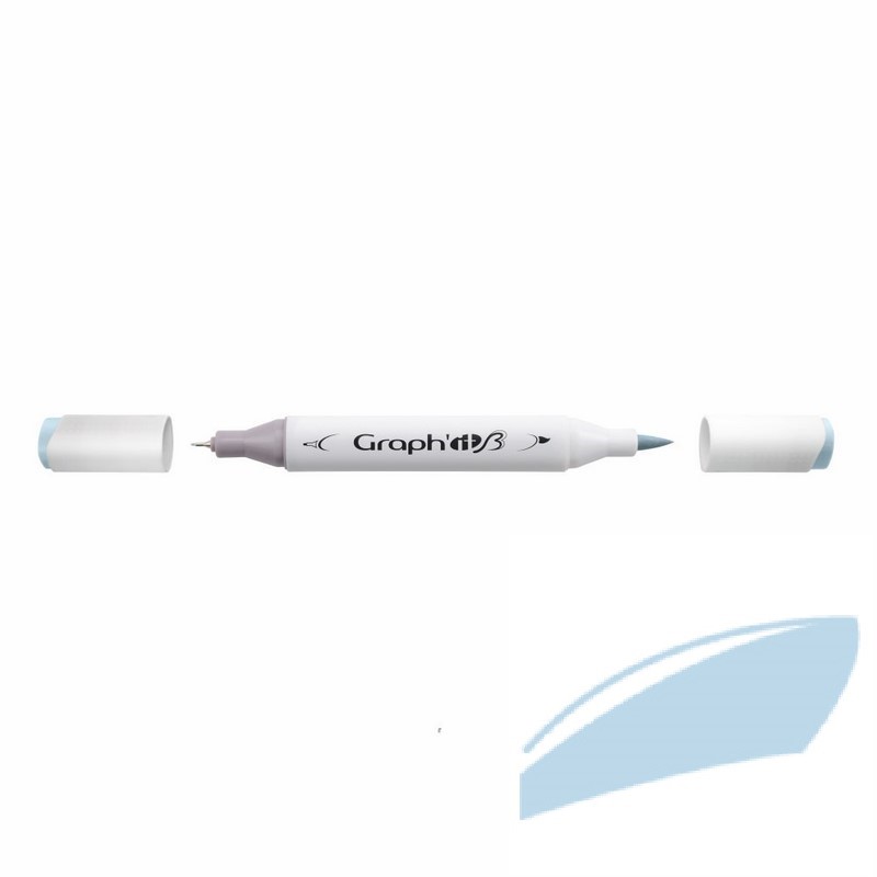 Lihová fixa GRAPH'IT oboustranná Brush & Chisel, Fresh Water