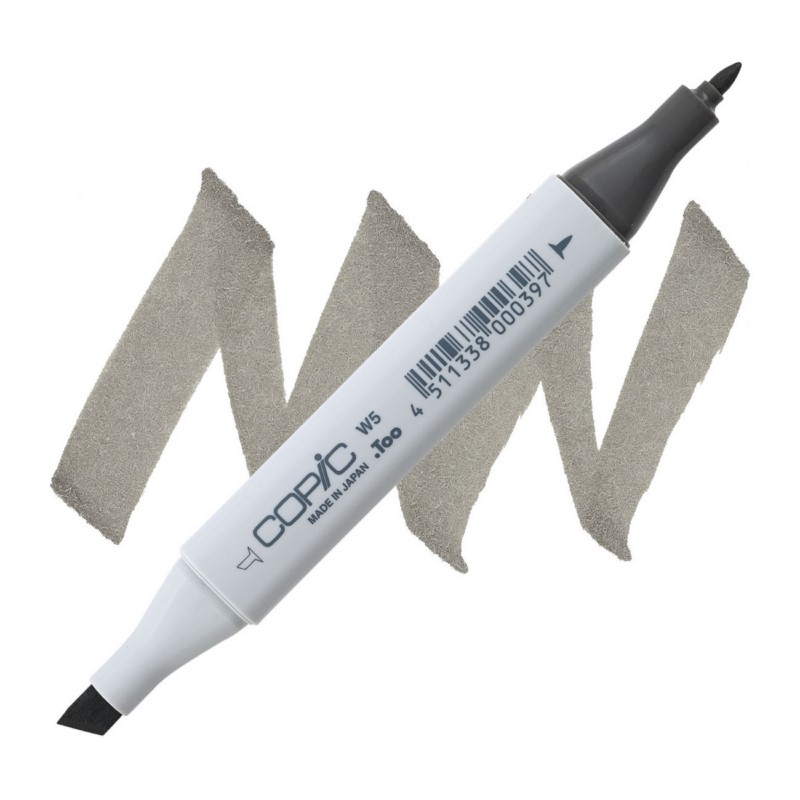Lihová fixa COPIC Classic oboustranná Fine & Chisel, W5 Warm gray 5