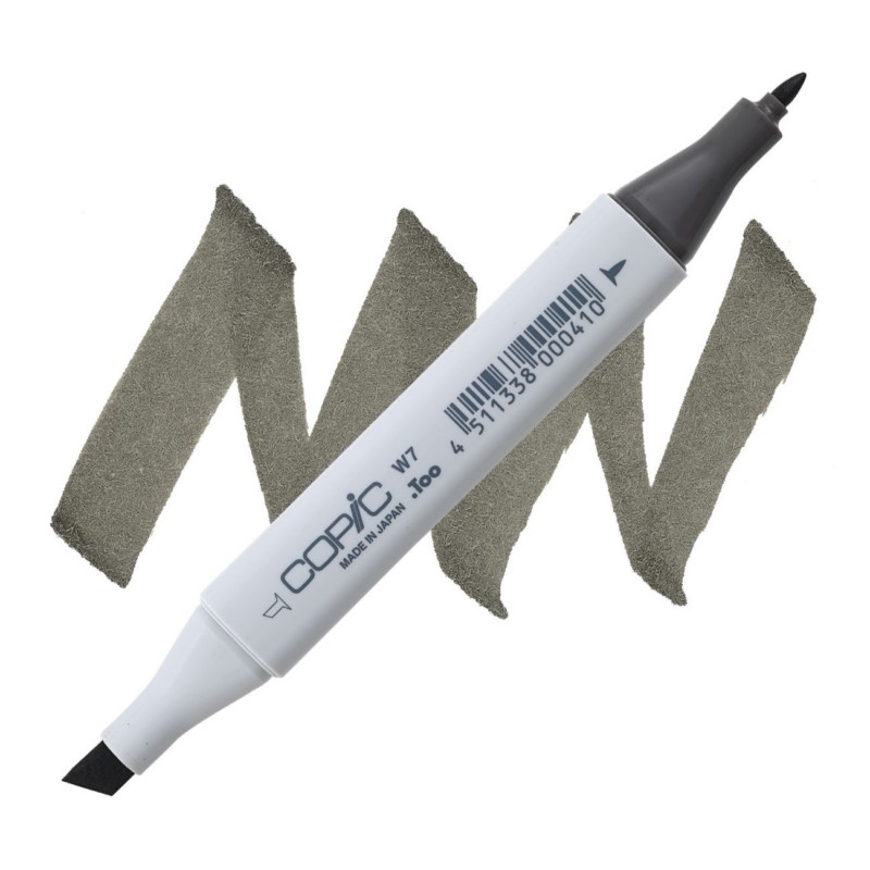 Lihová fixa COPIC Classic oboustranná Fine & Chisel, W7 Warm gray 7