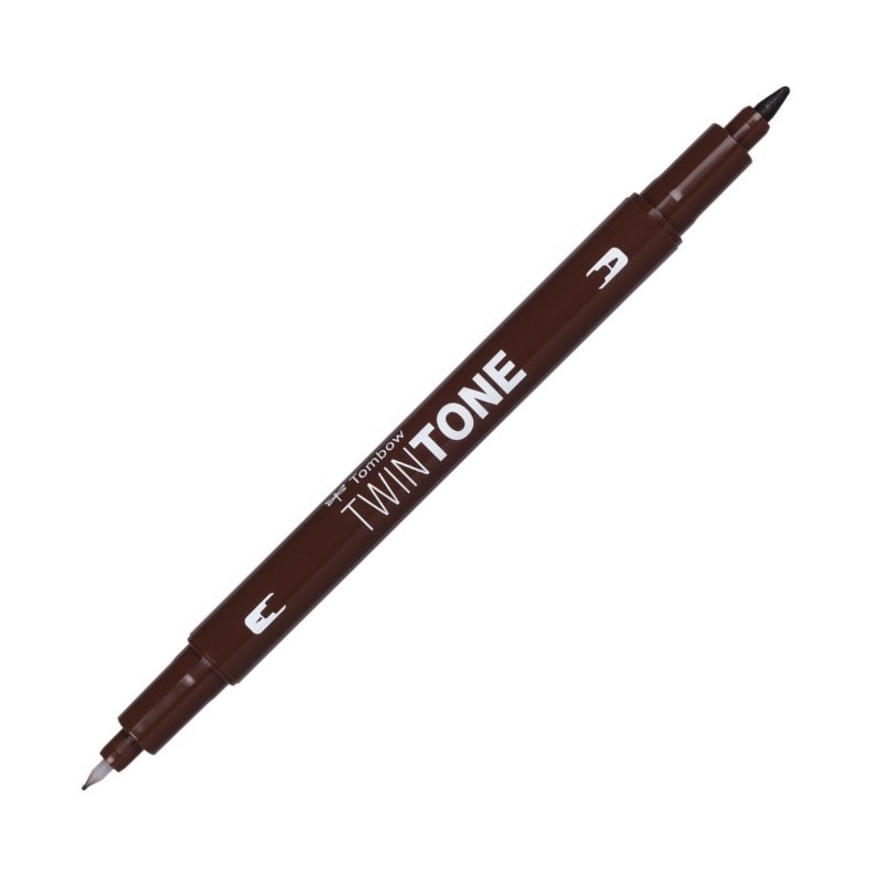 TOMBOW TwinTone oboustranný, chocolate