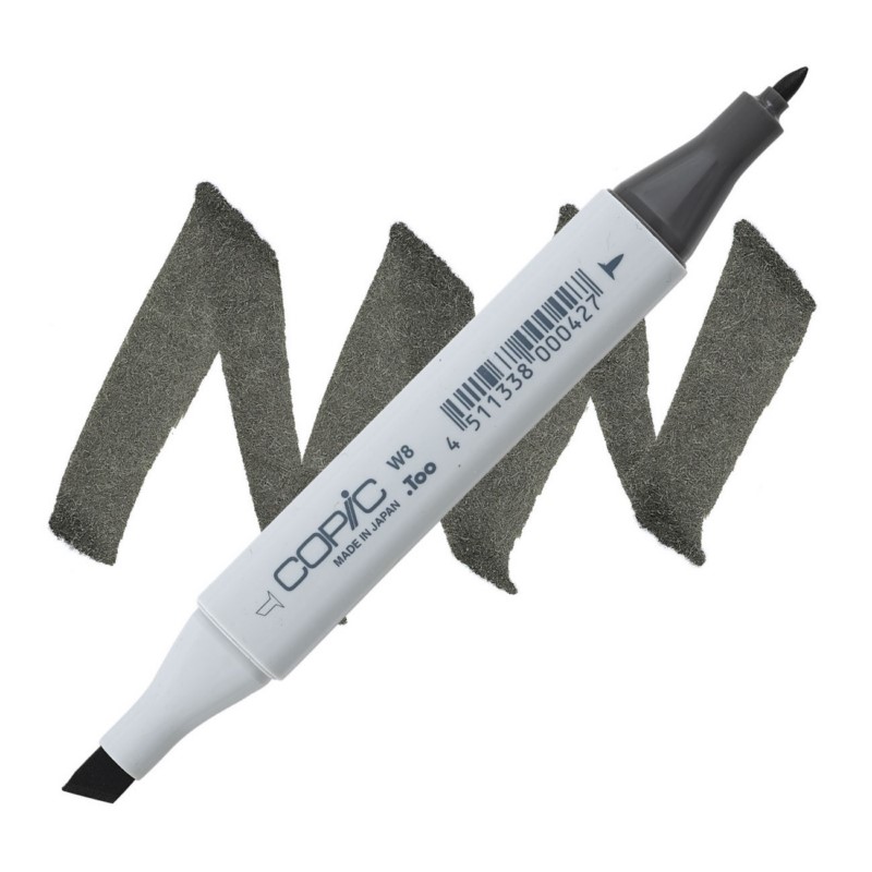 Lihová fixa COPIC Classic oboustranná Fine & Chisel, W8 Warm gray 8