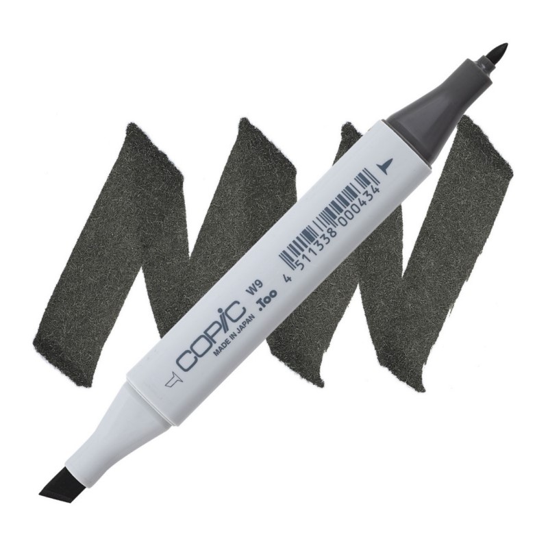 Lihová fixa COPIC Classic oboustranná Fine & Chisel, W9 Warm gray 9