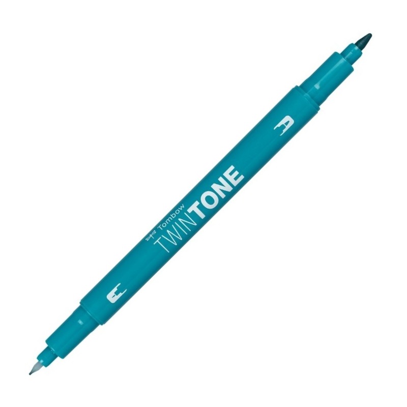TOMBOW TwinTone oboustranný, turquoise blue