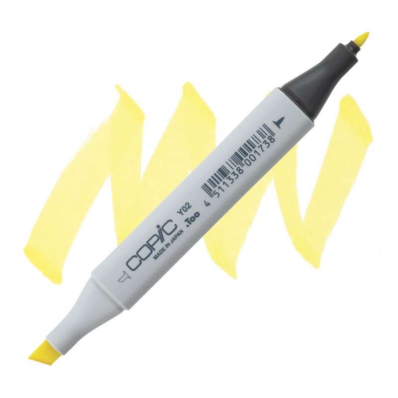 Lihová fixa COPIC Classic oboustranná Fine & Chisel, Y02 Canary yellow