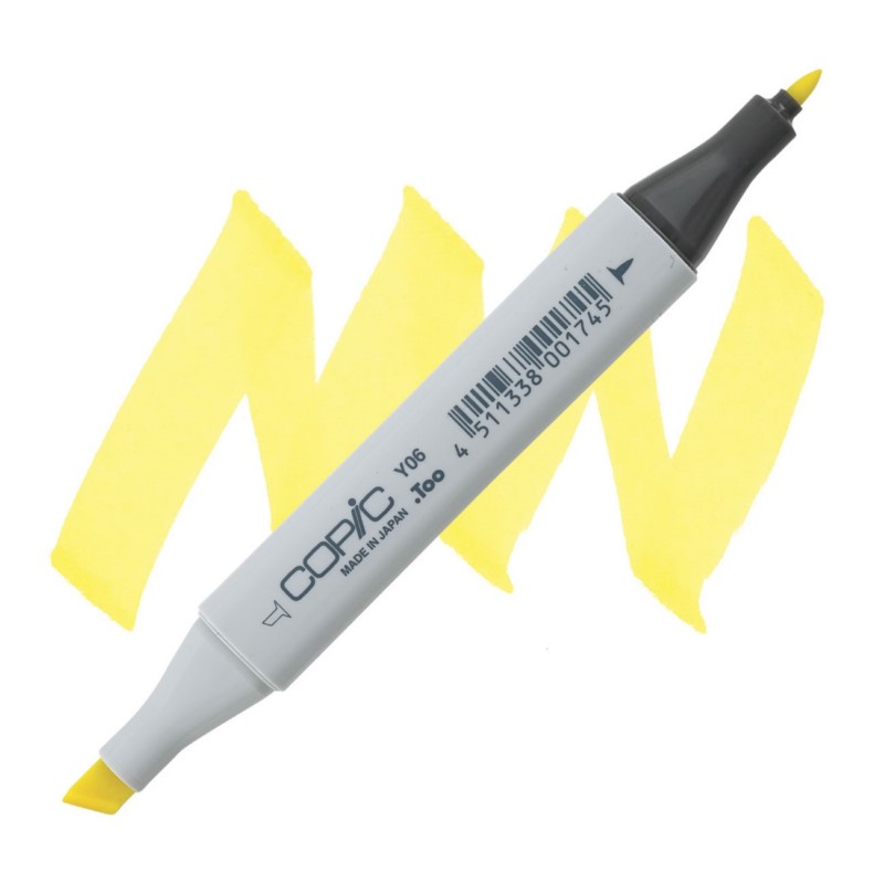 Lihová fixa COPIC Classic oboustranná Fine & Chisel, Y06 Yellow