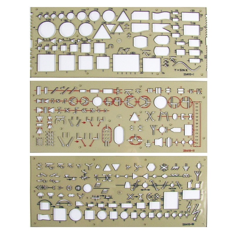 Šablony elektro KOH-I-NOOR 703071, 3ks