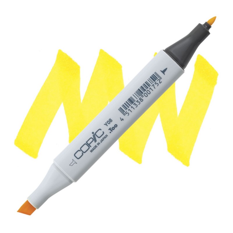 Lihová fixa COPIC Classic oboustranná Fine & Chisel, Y08 Acid yellow