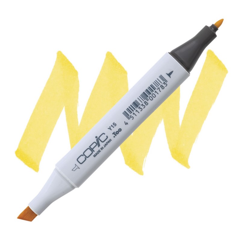 Lihová fixa COPIC Classic oboustranná Fine & Chisel, Y15 Cadmium yellow