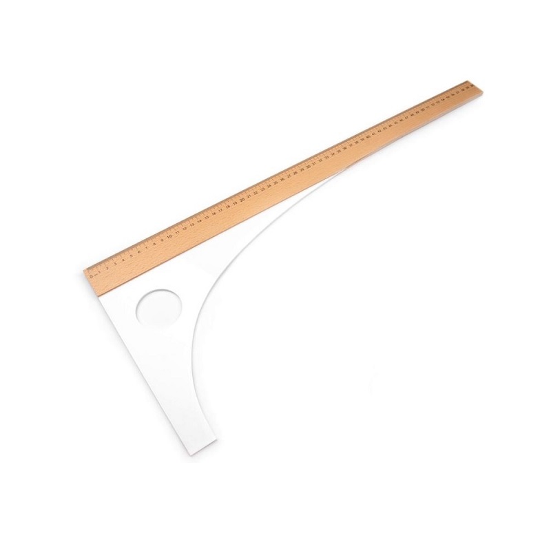 Dřevěný příložník "L" 60cm