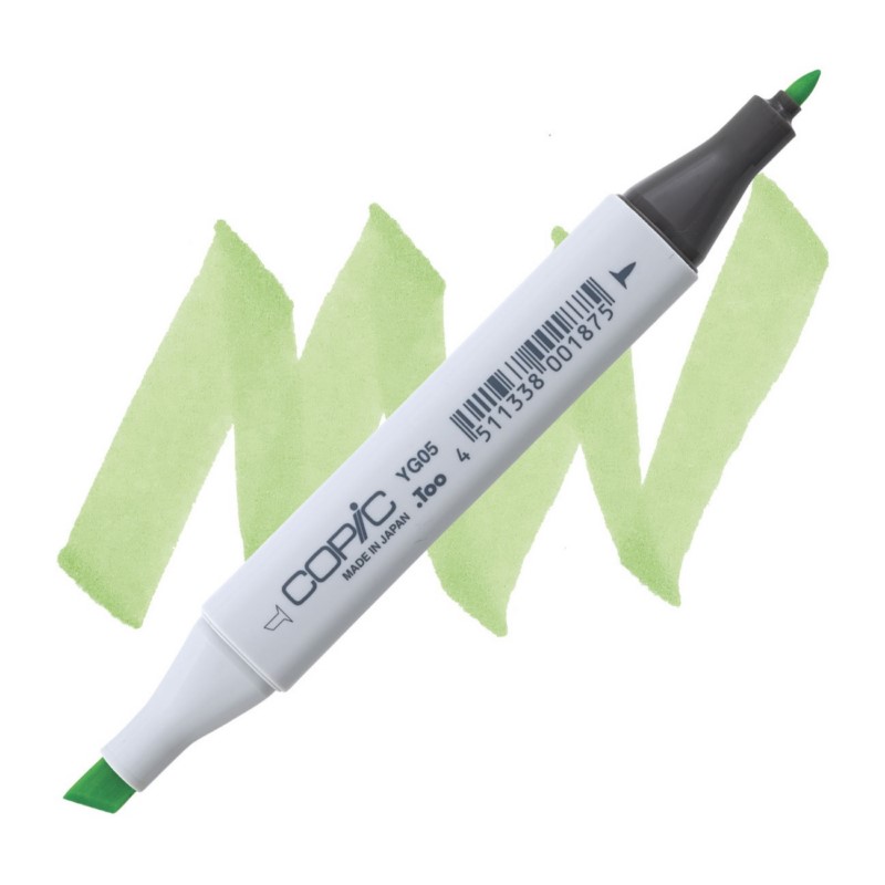 Lihová fixa COPIC Classic oboustranná Fine & Chisel, YG05 Salad