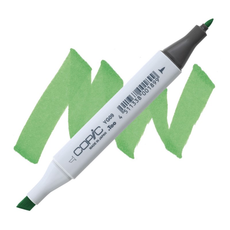 Lihová fixa COPIC Classic oboustranná Fine & Chisel, YG09 Lettuce green