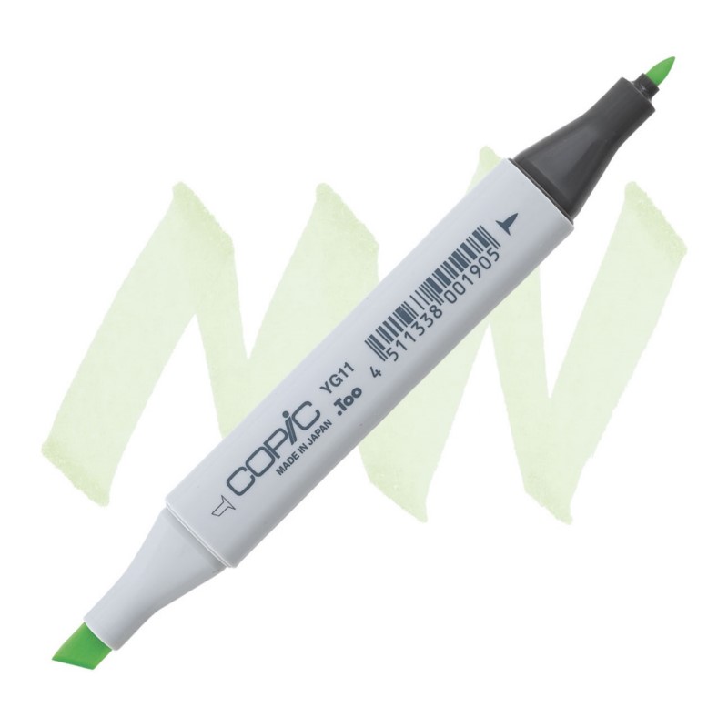 Lihová fixa COPIC Classic oboustranná Fine & Chisel, YG11 Mignonette