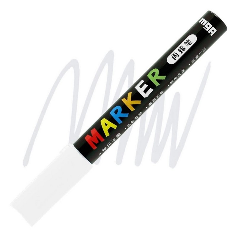 M&G akrylový popisovač, White 100