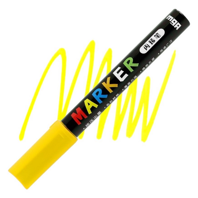 M&G akrylový popisovač, Light Yellow 404