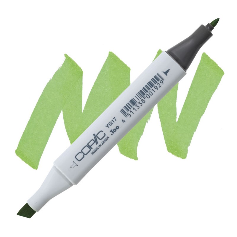 Lihová fixa COPIC Classic oboustranná Fine & Chisel, YG17 Grass green
