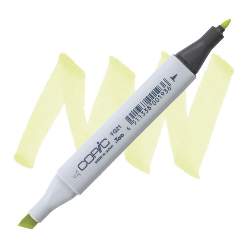 Lihová fixa COPIC Classic oboustranná Fine & Chisel, YG21 Anise
