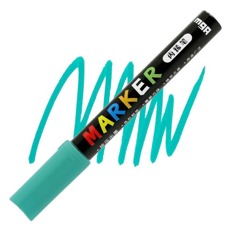 M&G akrylový popisovač, Blue Green 523