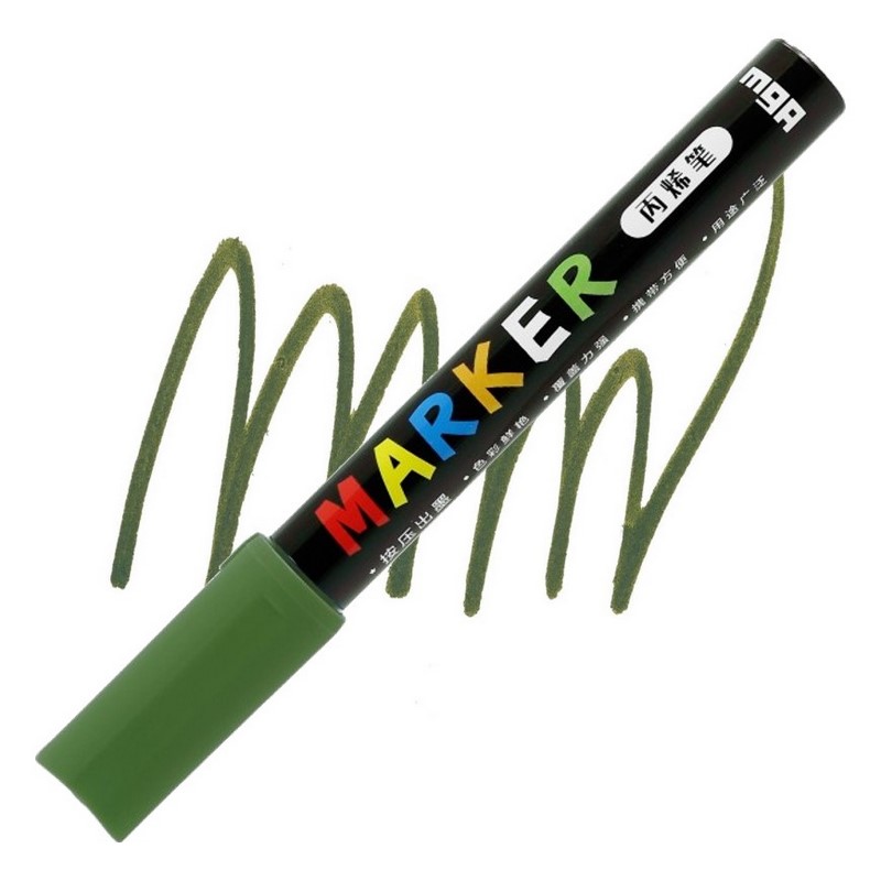 M&G akrylový popisovač, Olive Green 511