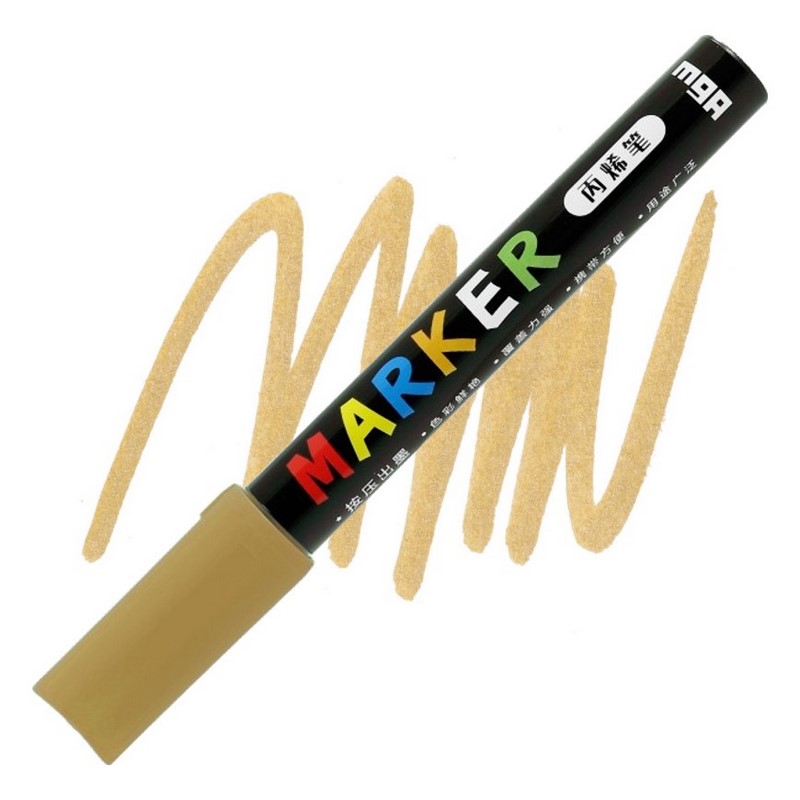 M&G akrylový popisovač, Yellowish Brown 411