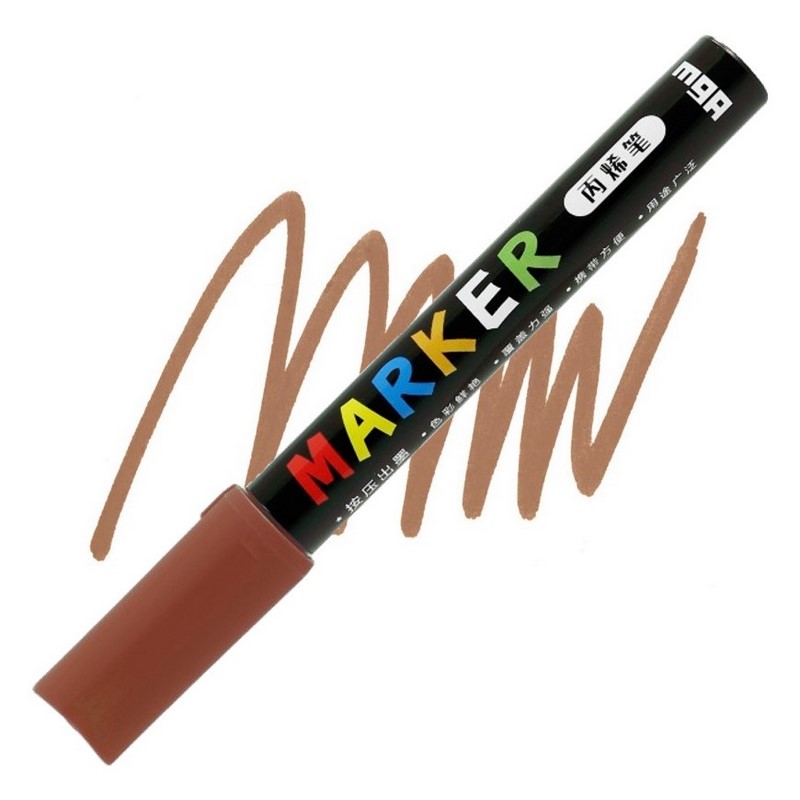 M&G akrylový popisovač, Brown Red 413