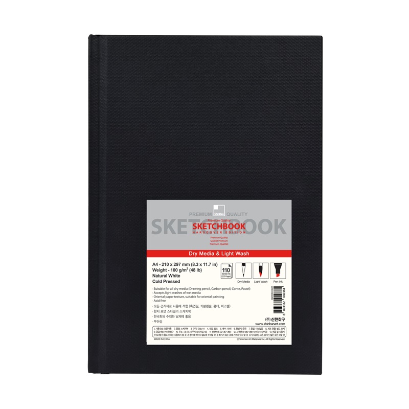 Skicář TOUCH Sketchbook Premium A4, 110 listů 100g