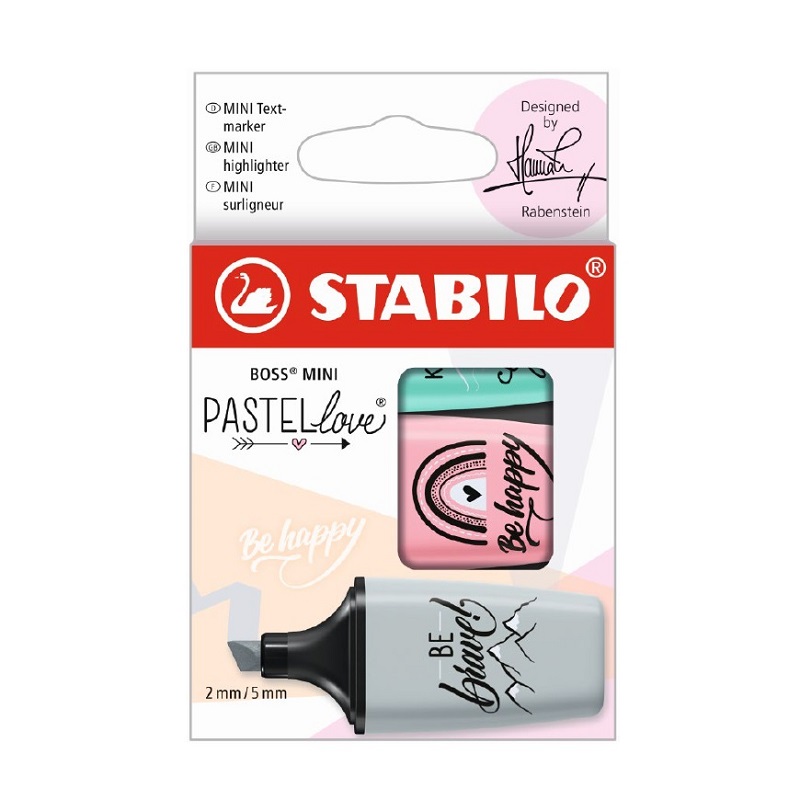Zvýrazňovač STABILO BOSS MINI, pastel 3ks I