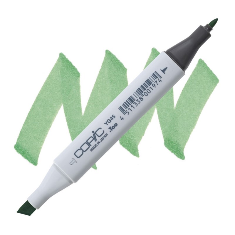 Lihová fixa COPIC Classic oboustranná Fine & Chisel, YG45 Cobalt green