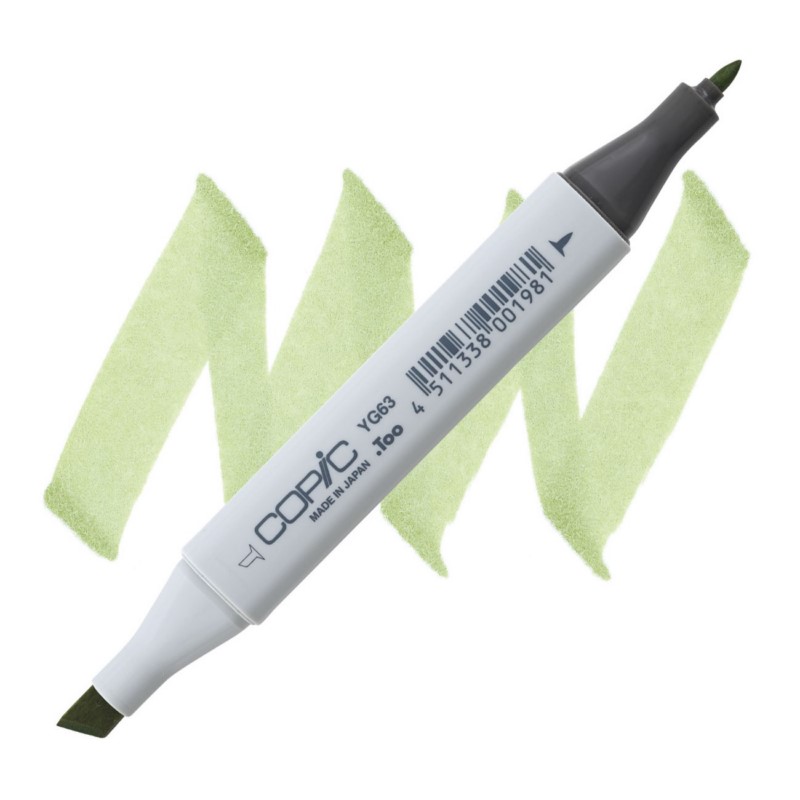 Lihová fixa COPIC Classic oboustranná Fine & Chisel, YG63 Pea green