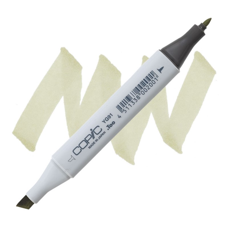 Lihová fixa COPIC Classic oboustranná Fine & Chisel, YG91 Putty