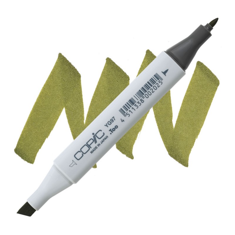 Lihová fixa COPIC Classic oboustranná Fine & Chisel, YG97 Spanish olive
