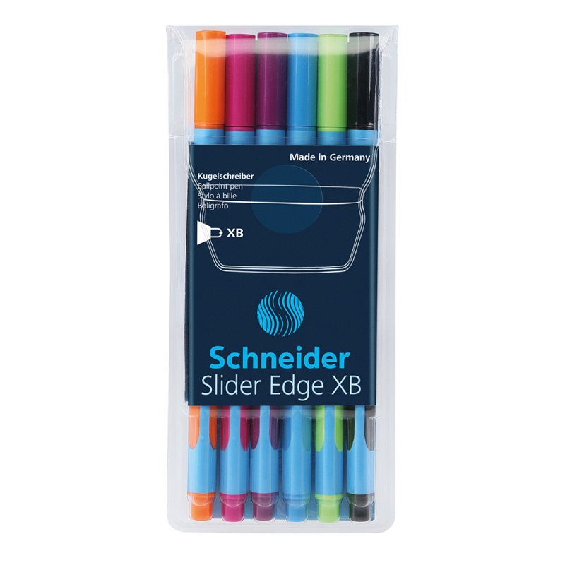 Kuličková pera SCHNEIDER Slider Edge XB, 6ks