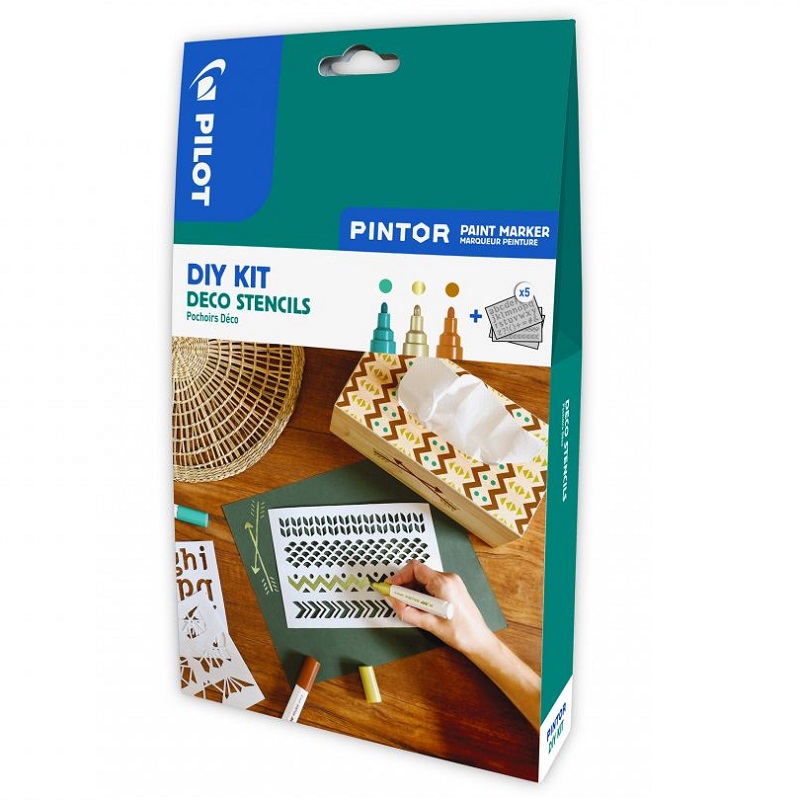 PILOT Pintor akrylová sada DIY KIT, dekorační šablony