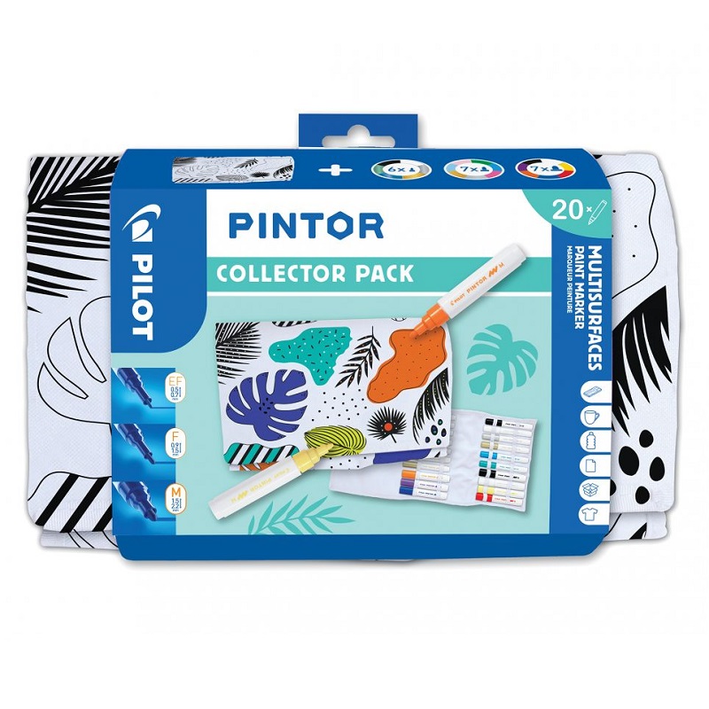 PILOT Pintor akrylová sada 20ks EF+F+M, Collector Set v pouzdře