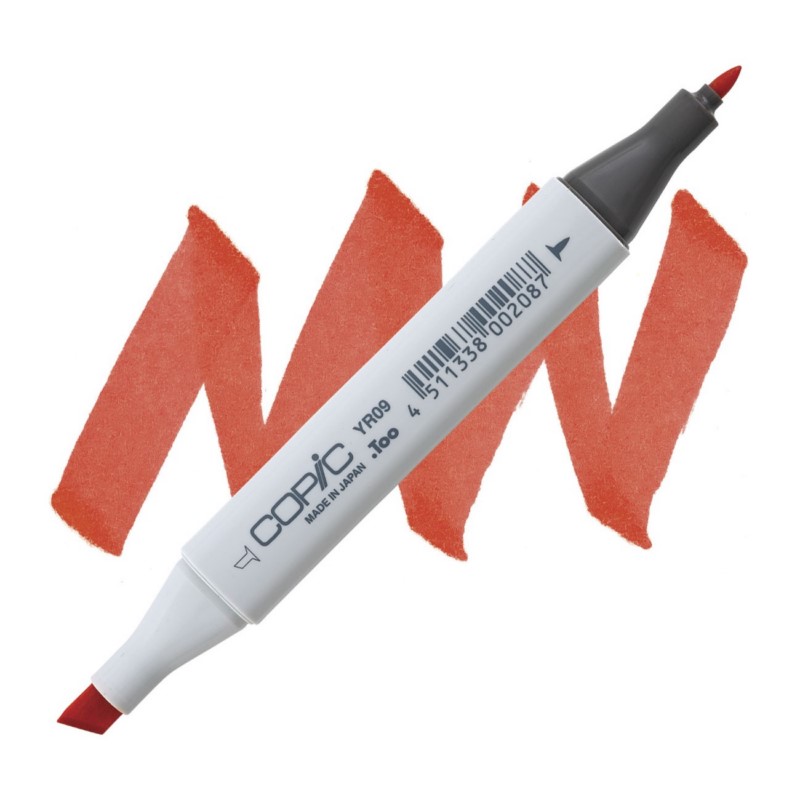 Lihová fixa COPIC Classic oboustranná Fine & Chisel, YR09 Chinese orange