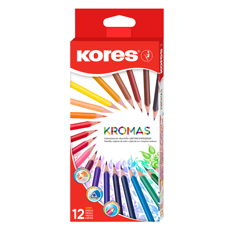 KORES pastelky Kromas, 12ks